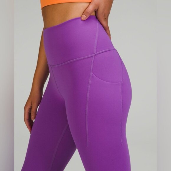 Lululemon SIZE 2 Fast & Free High rise leggings 25” in Moonlit Magenta Purple - Picture 3 of 8
